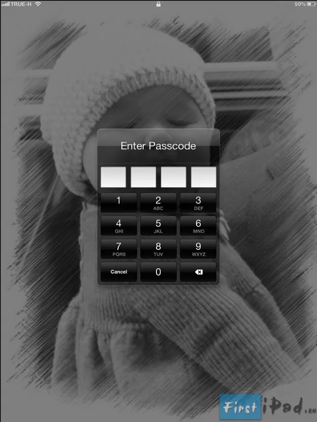 Пароль на iPad